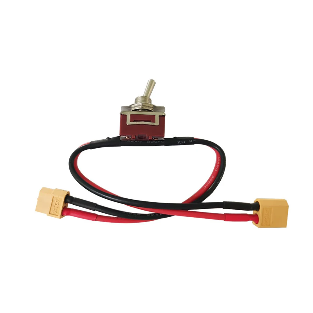 

Large Current High Load Switch XT60 XT90 T-Plug Power ON-OFF Toggle 14AWG for eBike RC Airplane ESC Motor Connecting Adapter