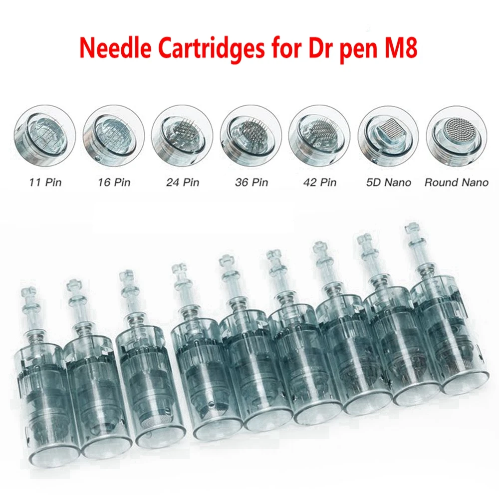 10/50Pcs Dr. Pen M8 Needle Cartridges Bayonet Cartridges 11 16 36 42 Nano pins MTS Micro Needling for Derma Pen M8 Microneedling
10/50Pcs Dr. Pen M8 Needle Cartridges Bayonet Cartridges 11 16 36 42 Nano pins MTS Micro Needling for Derma Pen M8 Microneedling