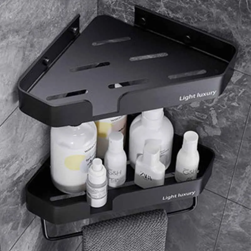 Bathroom Shelf Triangle Corner Shelves Aluminum Punch-Free Shower Shelf Storage Organizer Holder Towel Rack Bathroom Accessories
Bathroom Shelf Triangle Corner Shelves Aluminum Punch-Free Shower Shelf Storage Organizer Holder Towel Rack Bathroom Accessories