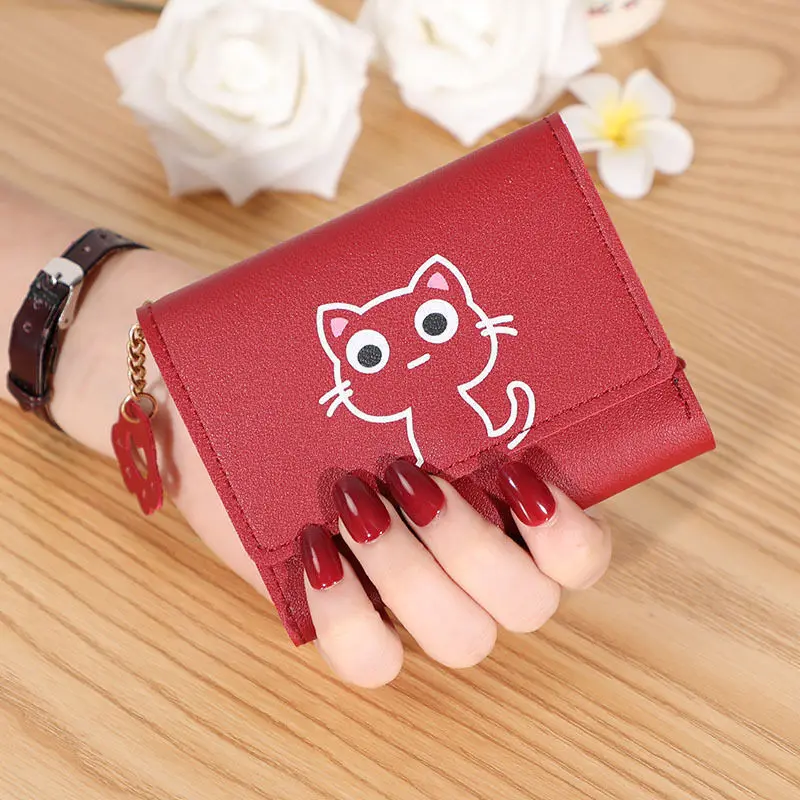 2023 New Women's Wallet Cute Cat Short Wallet Leather Small Purse Girls Money Bag Card Holder Ladies Female Carteras Para Mujer
2023 New Women's Wallet Cute Cat Short Wallet Leather Small Purse Girls Money Bag Card Holder Ladies Female Carteras Para Mujer
