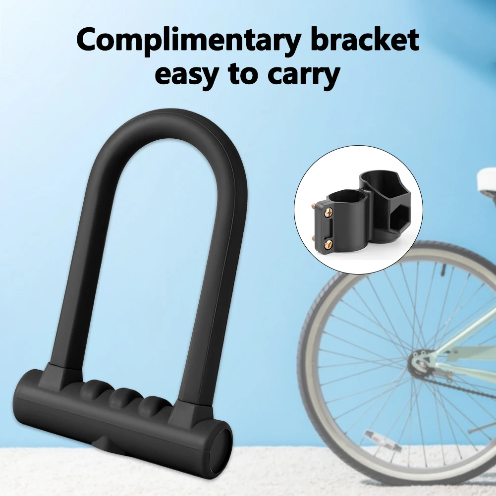 Portable Safety Padlock Alloy Steel Silicone Universal Bike Lock Anti-theft Rustproof Outdoor Cycling Accessories
Portable Safety Padlock Alloy Steel Silicone Universal Bike Lock Anti-theft Rustproof Outdoor Cycling Accessories