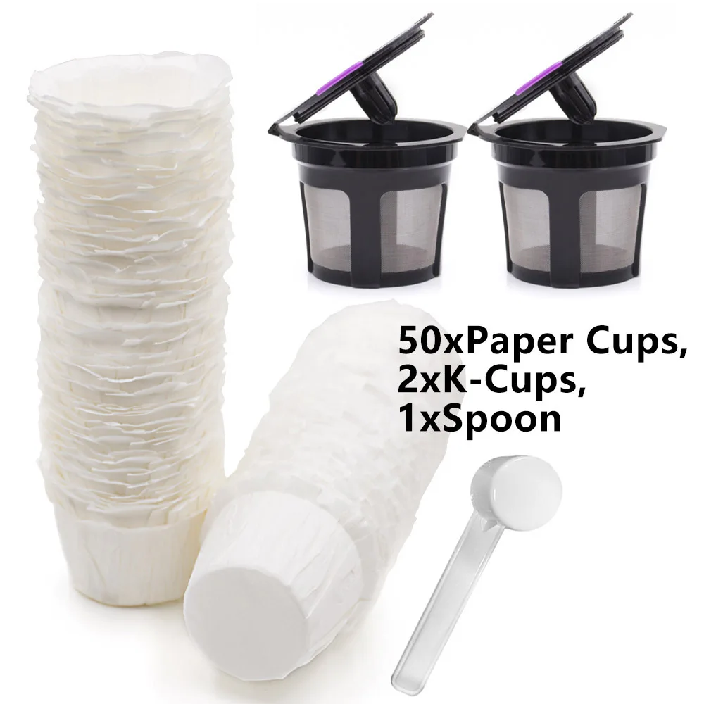 Reusable K-Cup Coffee Pod Capsules Kit Refillable Coffee Filter Cups White Spoon For Keurig Coffee Maker Coffeeware Accessories
Reusable K-Cup Coffee Pod Capsules Kit Refillable Coffee Filter Cups White Spoon For Keurig Coffee Maker Coffeeware Accessories
