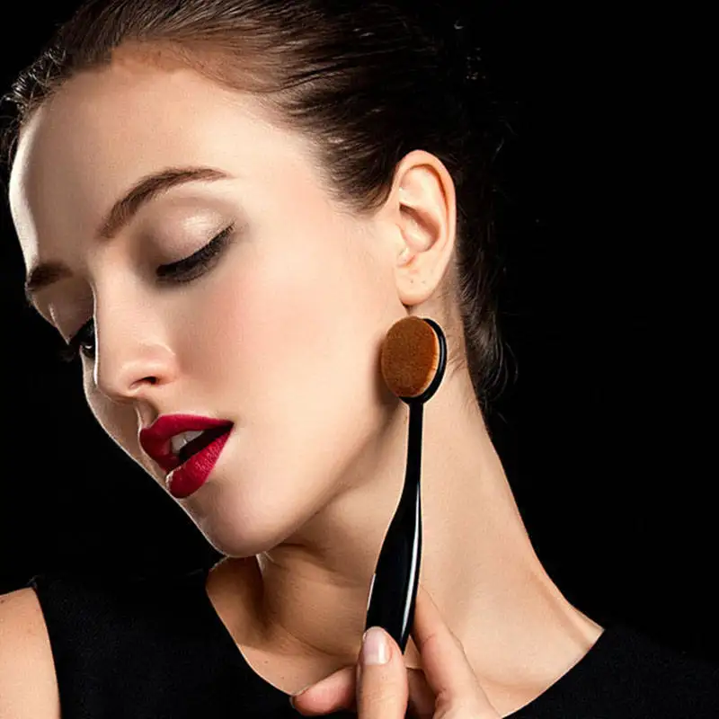 women single makeup brush black BB brush can be bent without powder powder brush cleaning No. 4 toothbrush type foundation brush
women single makeup brush black BB brush can be bent without powder powder brush cleaning No. 4 toothbrush type foundation brush