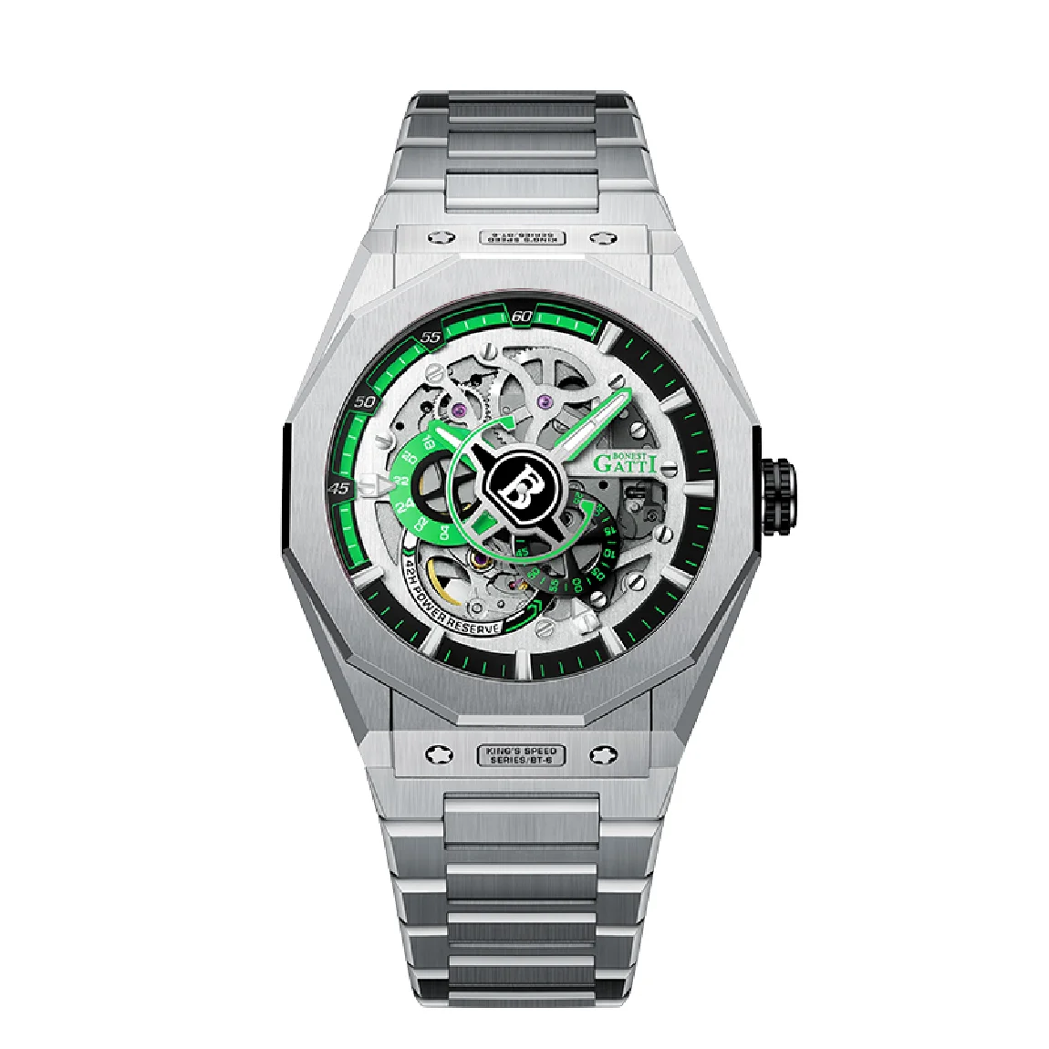 BONEST GATTI Men Automatic Watch Luxury Watches Military Mechanical Wristwatch Skeleton 50M Waterproof Sapphire Luminous Relogio
BONEST GATTI Men Automatic Watch Luxury Watches Military Mechanical Wristwatch Skeleton 50M Waterproof Sapphire Luminous Relogio