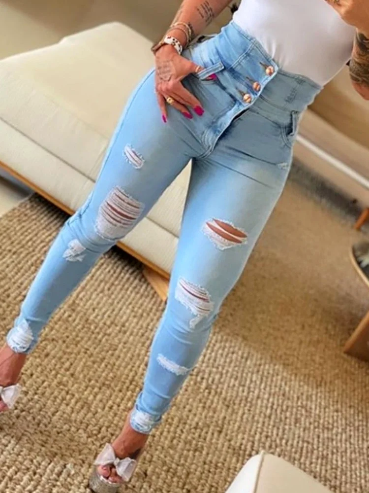 2022 Women's stretch jeans low rise Ripped Skinny Hip Slim Jean Mom Spandex Denim Clothing Jeans Female overalls pencil pants
2022 Women's stretch jeans low rise Ripped Skinny Hip Slim Jean Mom Spandex Denim Clothing Jeans Female overalls pencil pants