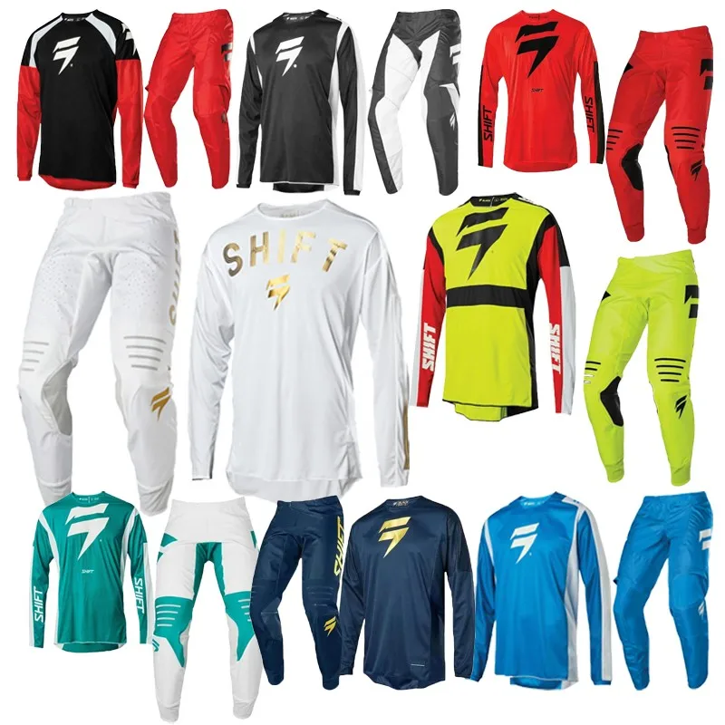 New Noiz Fox DH Dirt Bike Suits for Shift MX 3LABEL Motocross Gear Set Jersey/Pants Gold Shift Vega LE MX Racing Whit3 Set 
New Noiz Fox DH Dirt Bike Suits for Shift MX 3LABEL Motocross Gear Set Jersey/Pants Gold Shift Vega LE MX Racing Whit3 Set