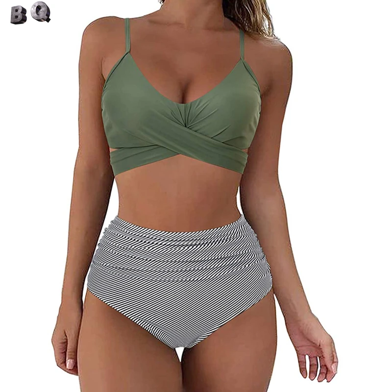(BQ) Сексуальный купальник 202 с перекрестной высокой талией и ремнями, женский купальник бикини с принтом и разрезом, купальный костюм для жен...
(BQ) Сексуальный купальник 202 с перекрестной высокой талией и ремнями, женский купальник бикини с принтом и разрезом, купальный костюм для жен...