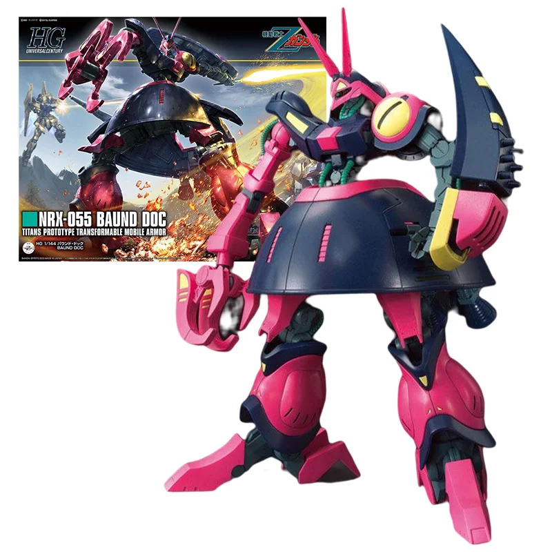 

Bandai Original Gundam Model Garage Kit Gundam NRX-055 BAUND DOC HGUC Series 1/144 Anime Action Figure Assembly Model Toy