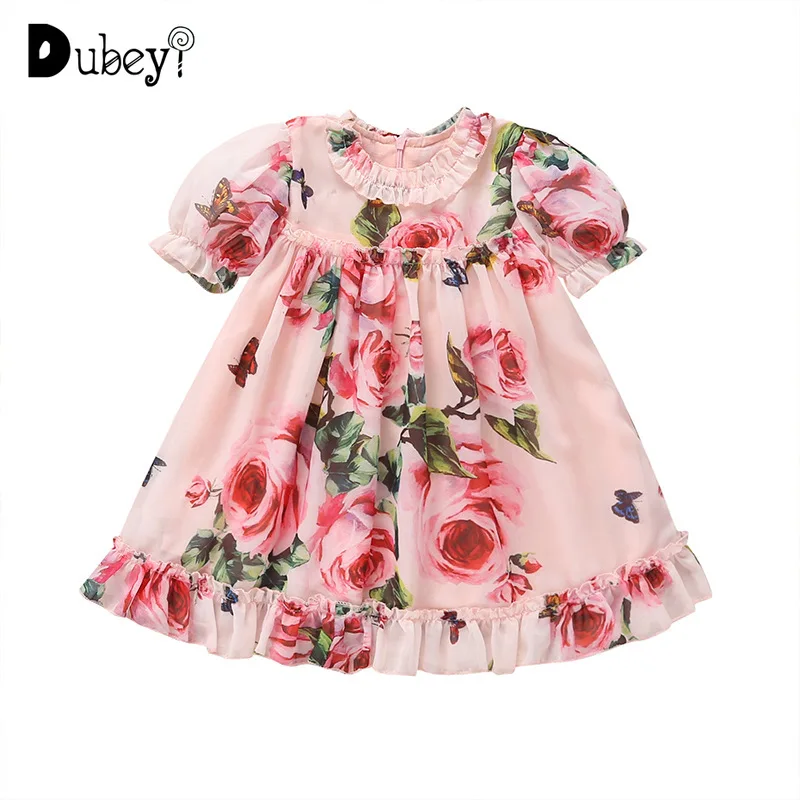 Princess Gril Brand Design Floral Dress Kids Rose Flower Print Costumes for 0-3yrs Old Summer Fancy Clothes
Princess Gril Brand Design Floral Dress Kids Rose Flower Print Costumes for 0-3yrs Old Summer Fancy Clothes