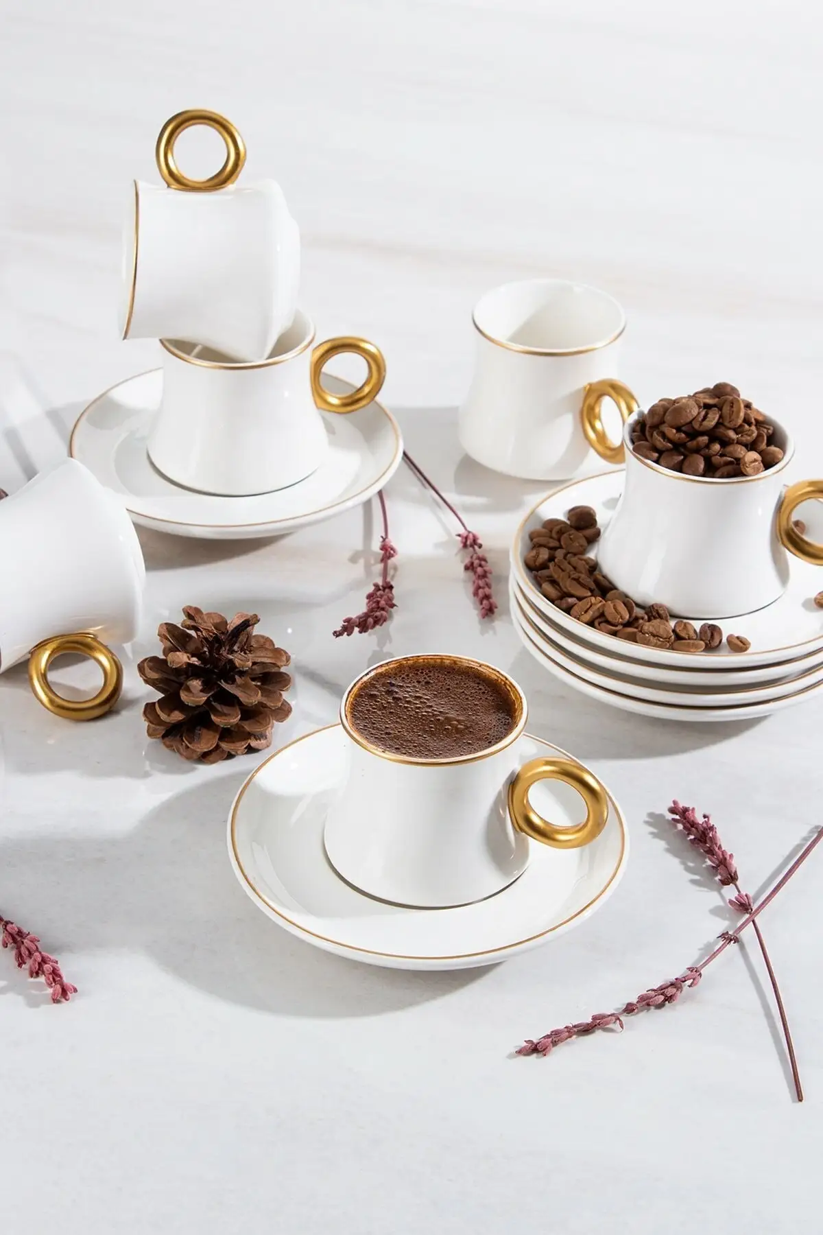 Amazing Turkish Greek Arabic Coffee & Espresso Cup Set English Coffee Cup Set for 6 people 9345 009345 
Amazing Turkish Greek Arabic Coffee & Espresso Cup Set English Coffee Cup Set for 6 people 9345 009345