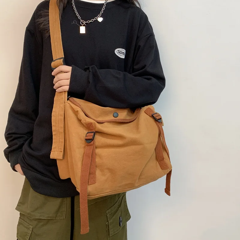 Korean Canvas Crossbody Bags for Women 2022 Casual Girl Student Shoulder Shopper Book Bag Fashion Cloth Satchel Female Handbags
Korean Canvas Crossbody Bags for Women 2022 Casual Girl Student Shoulder Shopper Book Bag Fashion Cloth Satchel Female Handbags