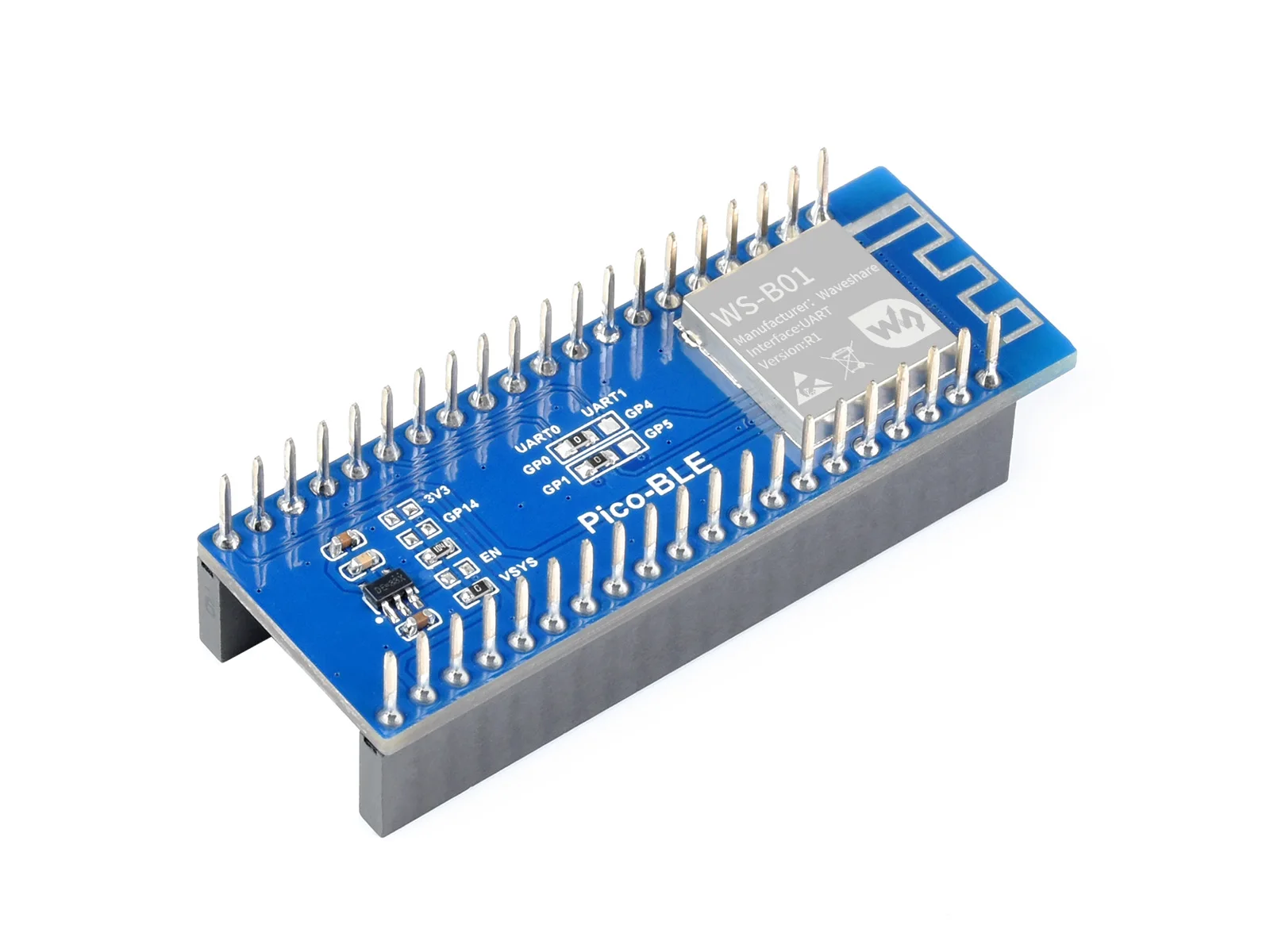 Pico-BLE,Dual-Mode Bluetooth Module For Raspberry Pi Pico, SPP / BLE, Bluetooth 5.1 Wireless
Pico-BLE,Dual-Mode Bluetooth Module For Raspberry Pi Pico, SPP / BLE, Bluetooth 5.1 Wireless