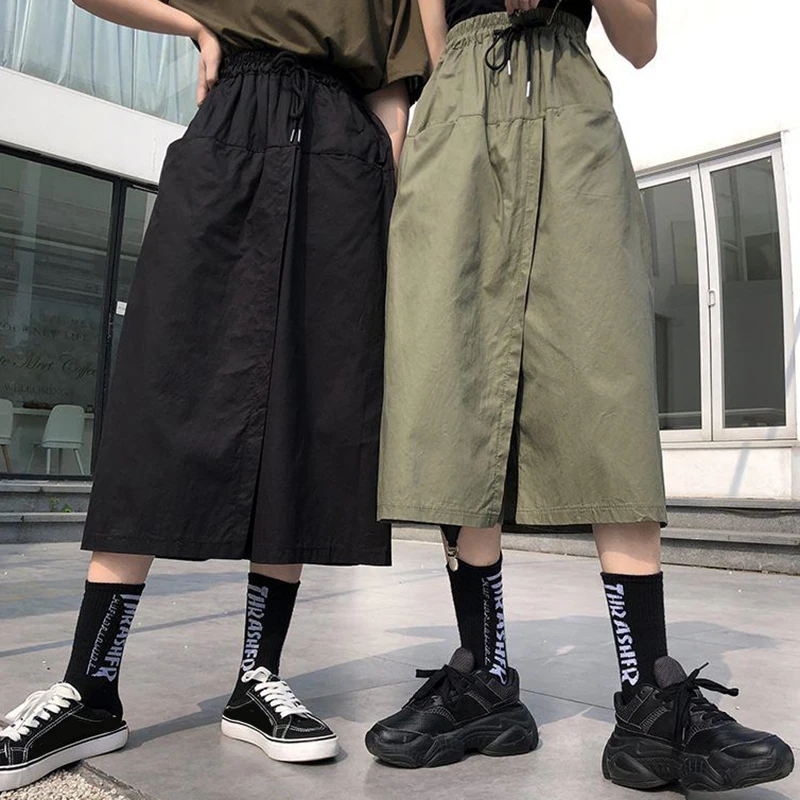 Harajuku Long Skirt Pants Women Elastic Waist Oversized Cargo Pants Woman Summer Streetwear Wide Leg Trousers 2023
Harajuku Long Skirt Pants Women Elastic Waist Oversized Cargo Pants Woman Summer Streetwear Wide Leg Trousers 2023