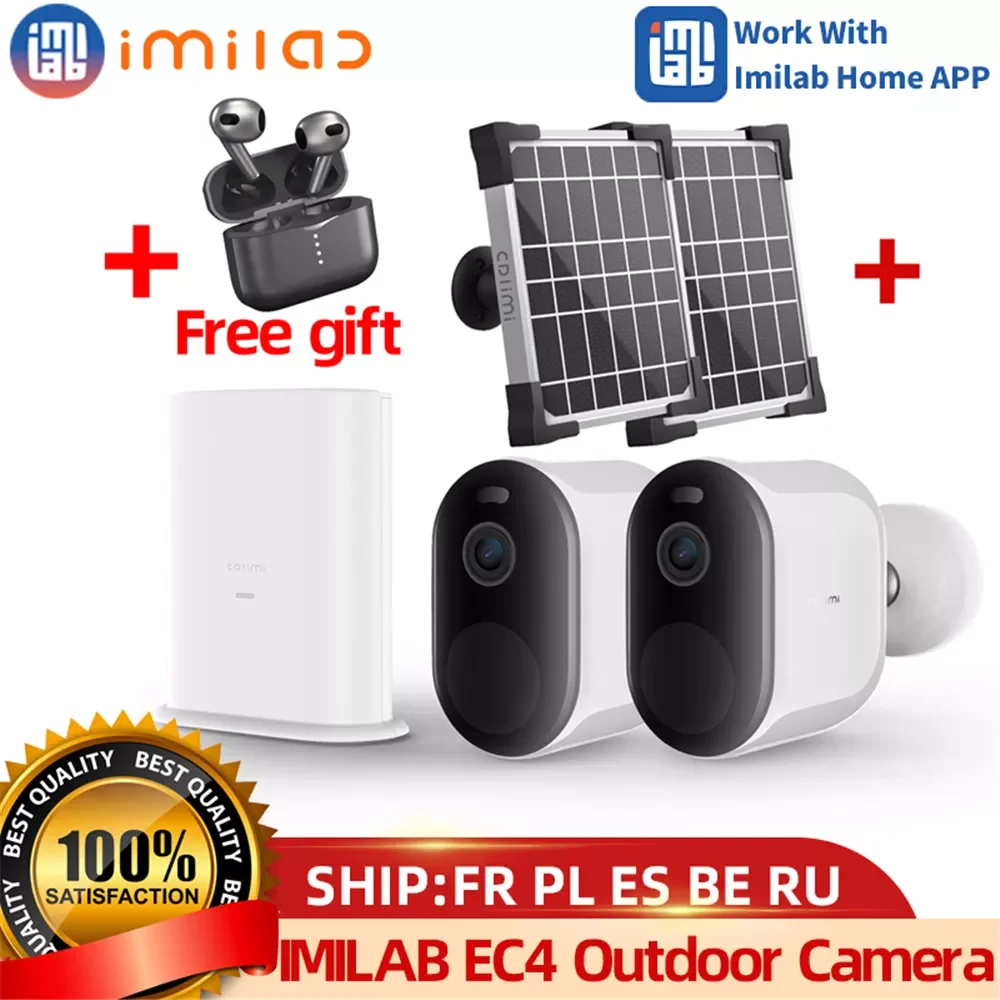 IP-камера IMILAB EC4 на солнечной батарее, 4 МП, Wi-Fi, водонепроницаемая
IP-камера IMILAB EC4 на солнечной батарее, 4 МП, Wi-Fi, водонепроницаемая