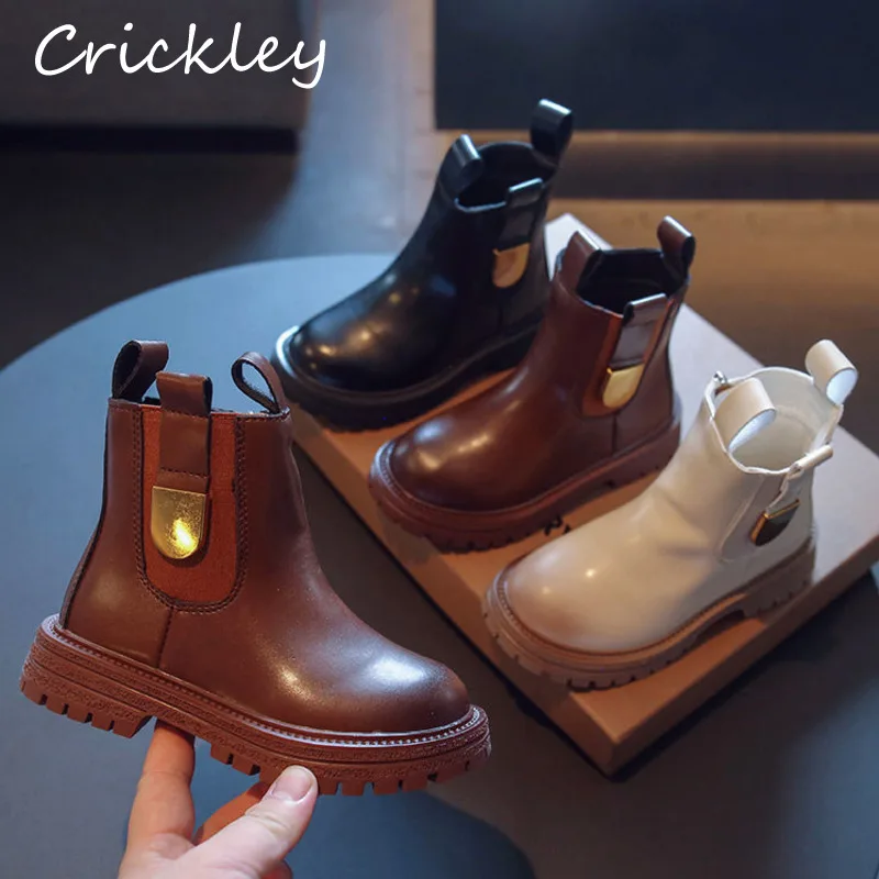 Autumn Winter Solid Children Fashion Boots PU Leather Non Slip Girls Chelsea Boots Soft Sole Sewing Zip Short Kids Ankle Shoes
Autumn Winter Solid Children Fashion Boots PU Leather Non Slip Girls Chelsea Boots Soft Sole Sewing Zip Short Kids Ankle Shoes
