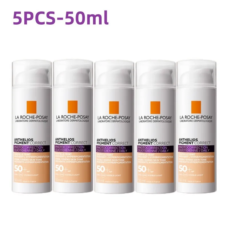 

3/5PCS La Roche-Posay Anthelios Pigment Correct Daily Tinted Sunscreen SPF 50+ Prevent Pigmentation Evens Skin Tone Sunscreen