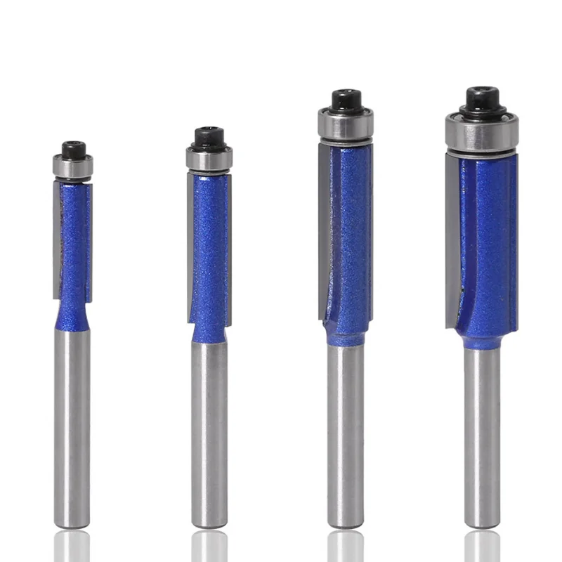 10PCS 6mm Shank Trim Router Bit with Bearing for Wood Template Pattern Bit Tungsten Carbide Milling Cutter for Wood
10PCS 6mm Shank Trim Router Bit with Bearing for Wood Template Pattern Bit Tungsten Carbide Milling Cutter for Wood