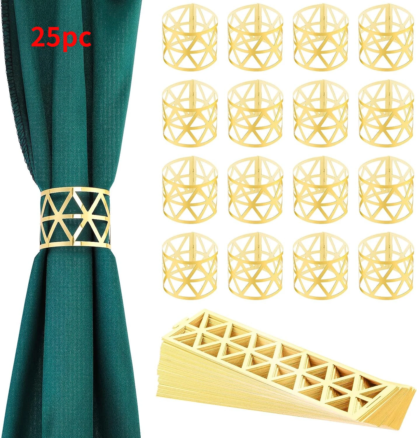 Светоотражающие золотые кольца для салфеток в форме сердца
Светоотражающие золотые кольца для салфеток в форме сердца