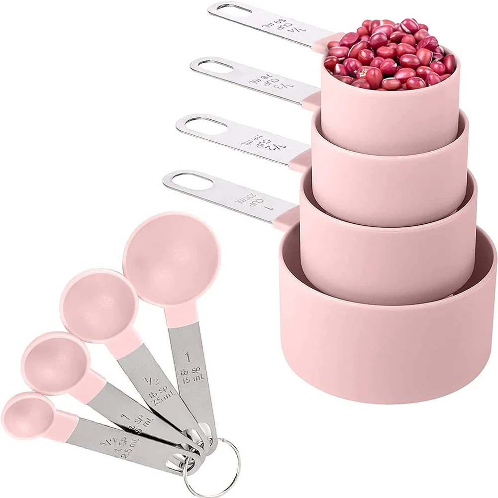 8 Pcs/set Measuring Cups Multipurpose Spoons With Stainless Steel Handles Pink Baking Accessories Kitchen Gadgets Tool
8 Pcs/set Measuring Cups Multipurpose Spoons With Stainless Steel Handles Pink Baking Accessories Kitchen Gadgets Tool