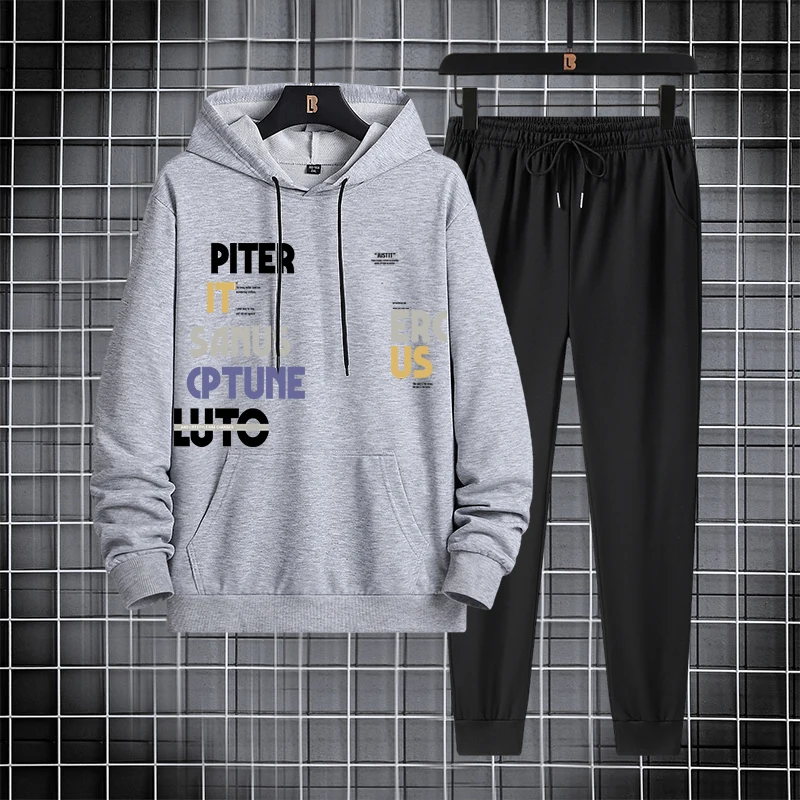 Модный костюм, весенний Тонкий костюм с буквенным принтом в Корейском стиле, модный Мужской Топ с длинным рукавом и капюшоном, комплект из д...
Модный костюм, весенний Тонкий костюм с буквенным принтом в Корейском стиле, модный Мужской Топ с длинным рукавом и капюшоном, комплект из д...