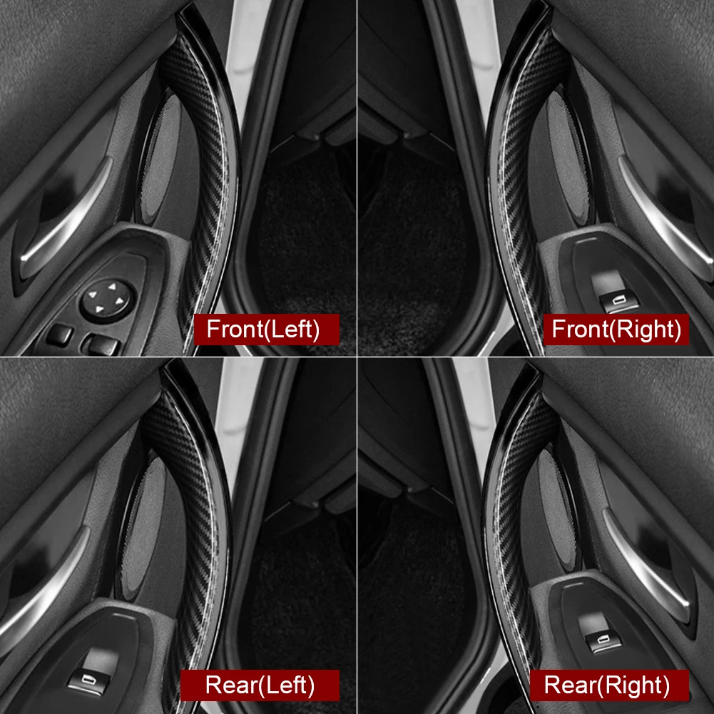 Carbon Fiber Black Front Rear Left/Right Car Interior Inner Door Pull Handle Cover For BMW 3 Series 2012 - 2018 F-Chassis
Carbon Fiber Black Front Rear Left/Right Car Interior Inner Door Pull Handle Cover For BMW 3 Series 2012 - 2018 F-Chassis