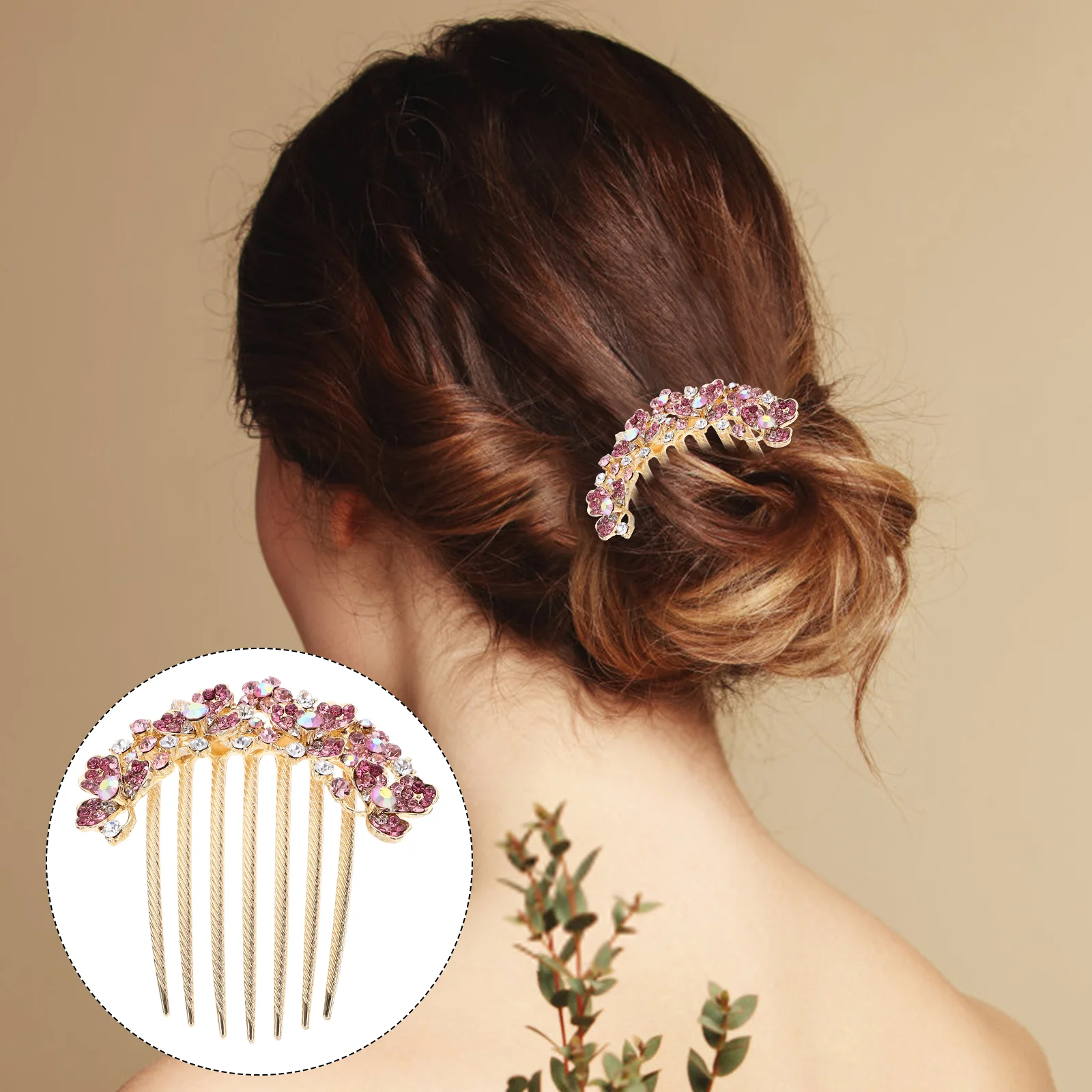 

Заколки для волос аксессуары женская свадебная расческа для невесты с цветами декоративные невесты из сплава