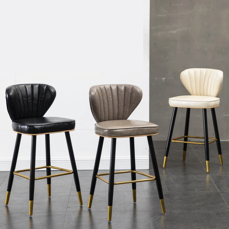 Reinforce Restaurant Bar Chair Modern Nordic Backrest Counter Stool Lounge Designer Stylish Bar Sandalyesi Living Room Decor
Reinforce Restaurant Bar Chair Modern Nordic Backrest Counter Stool Lounge Designer Stylish Bar Sandalyesi Living Room Decor