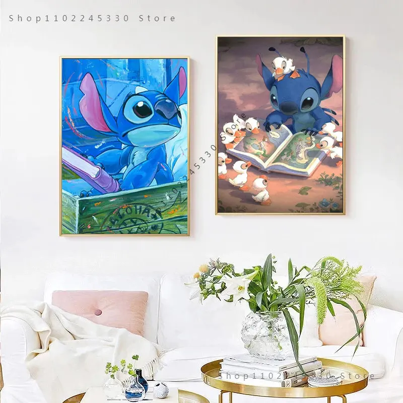 Disney Anime Stitch Lilo & Stitch Abstract Canvas Painting Posters and Prints Cute Wall Art Pictures Living Room Home Decor
Disney Anime Stitch Lilo & Stitch Abstract Canvas Painting Posters and Prints Cute Wall Art Pictures Living Room Home Decor