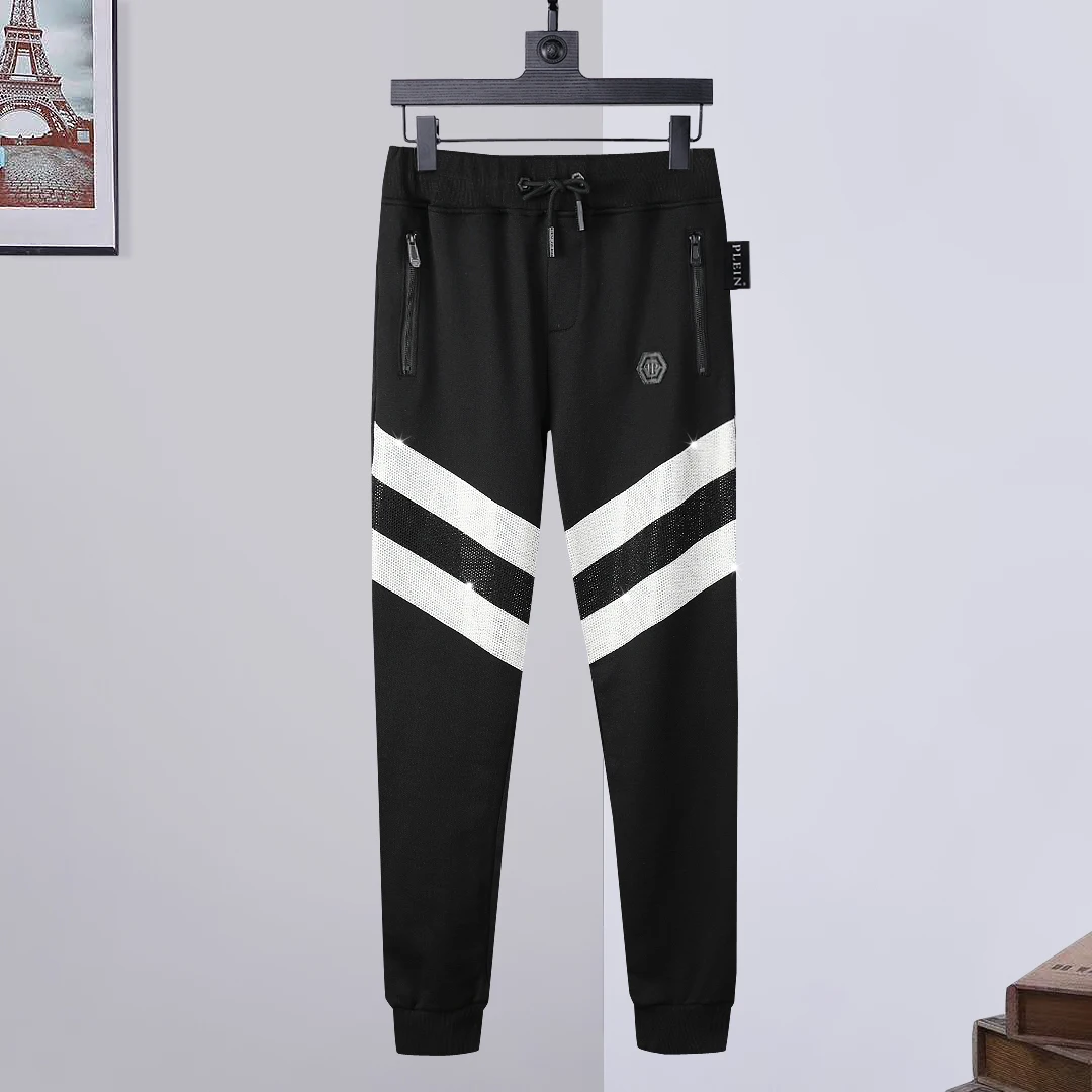 2022 Sweatpants Men's Striped Contrast Color Hot Drill plein Trend Fashion Pure Cotton Slim Pants Pure Cotton Pants FW
2022 Sweatpants Men's Striped Contrast Color Hot Drill plein Trend Fashion Pure Cotton Slim Pants Pure Cotton Pants FW