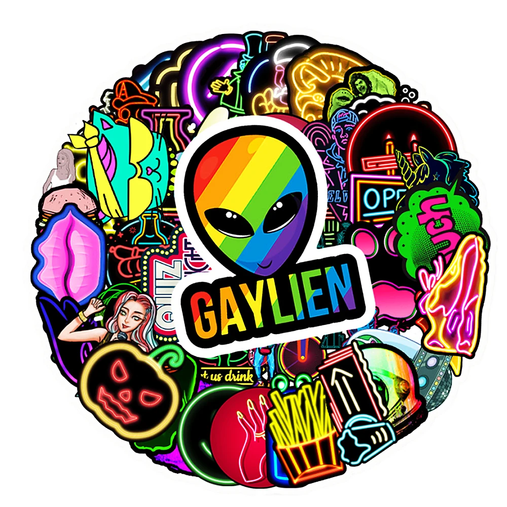 53pcs Neon Sticker Decal Cartoon Graffiti Guitar Car Motorcycle Luggage Skateboard Shoes Classic Kids DIY Toys
53pcs Neon Sticker Decal Cartoon Graffiti Guitar Car Motorcycle Luggage Skateboard Shoes Classic Kids DIY Toys