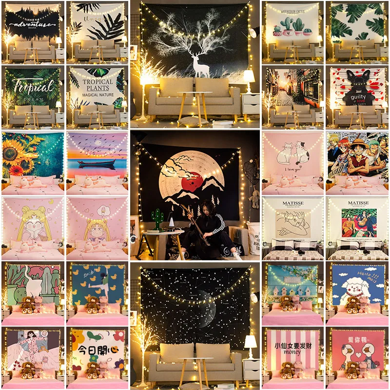 Decorative tapestry, background cloth, wall cloth, hanging cloth, living room, bedroom transformation, cloth bedside layout
Decorative tapestry, background cloth, wall cloth, hanging cloth, living room, bedroom transformation, cloth bedside layout