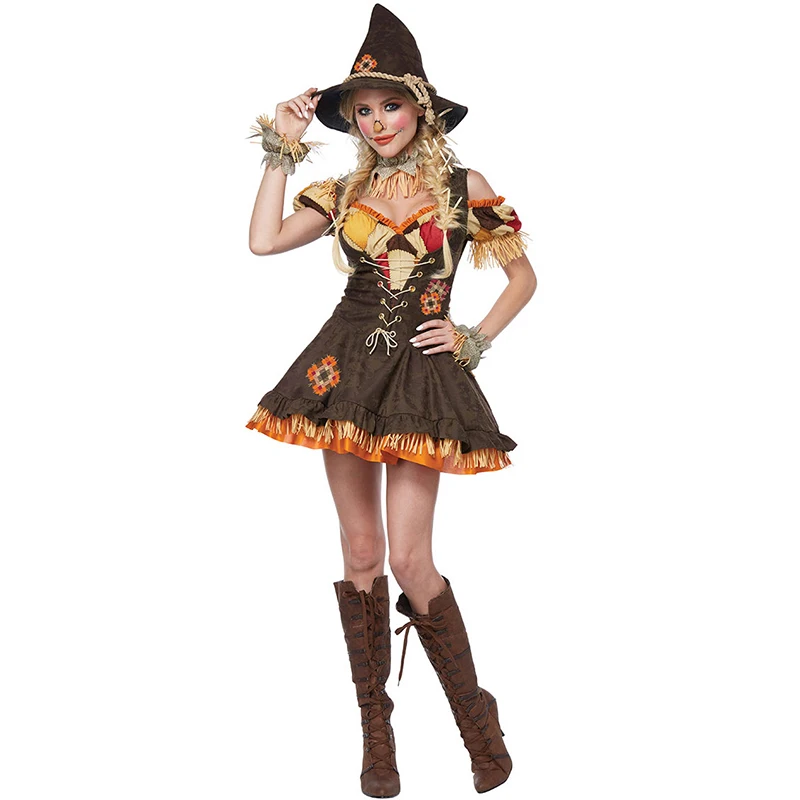 2023 New Women's Set Clown Witch Costume Wizard of Oz Scarecrow Drama Stage Costume Girls Dress Cosplay Halloween Gift Costumes
2023 New Women's Set Clown Witch Costume Wizard of Oz Scarecrow Drama Stage Costume Girls Dress Cosplay Halloween Gift Costumes
