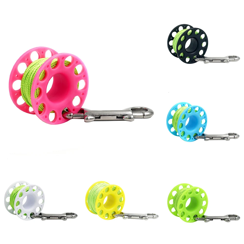 49ft Scuba Diving Spool Finger Reel Line Reel With Snap Hook Buoy Rope Releaser Portable Nylon Diving Spool Reels Accessories
49ft Scuba Diving Spool Finger Reel Line Reel With Snap Hook Buoy Rope Releaser Portable Nylon Diving Spool Reels Accessories