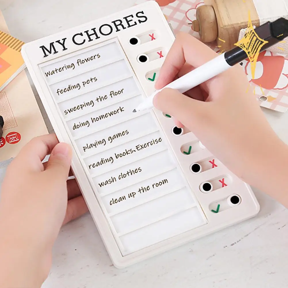 2 Pieces Chore Checklist Board With 2 PCs Erasable Marker Pens Detachable Cards Cover For Home Routine Planning Wholesale
2 Pieces Chore Checklist Board With 2 PCs Erasable Marker Pens Detachable Cards Cover For Home Routine Planning Wholesale