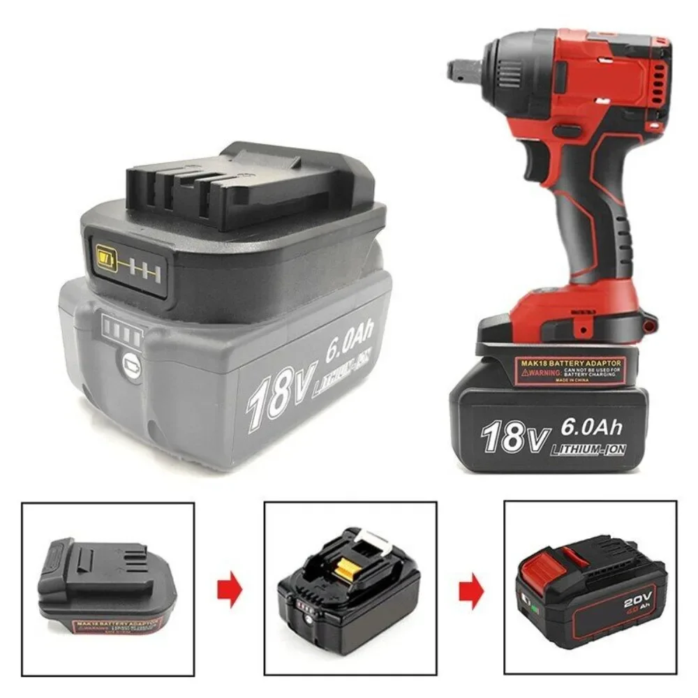 Battery Adapter Converter For Makita 18V Li-ion Battery Convert To for DEVON 20V Li-ion Battery Power Tool Drill
Battery Adapter Converter For Makita 18V Li-ion Battery Convert To for DEVON 20V Li-ion Battery Power Tool Drill