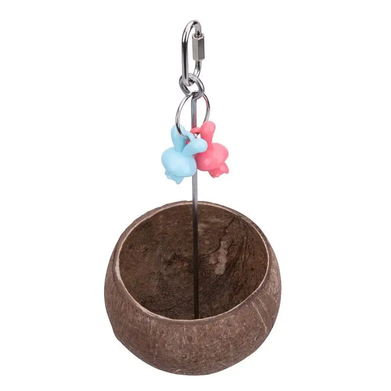 Bird Bowls Bird Dishes For Cage Parrot Feeding Container Wear-resistant Coconut Shell Feeding Station With Spacious Room For 
Bird Bowls Bird Dishes For Cage Parrot Feeding Container Wear-resistant Coconut Shell Feeding Station With Spacious Room For