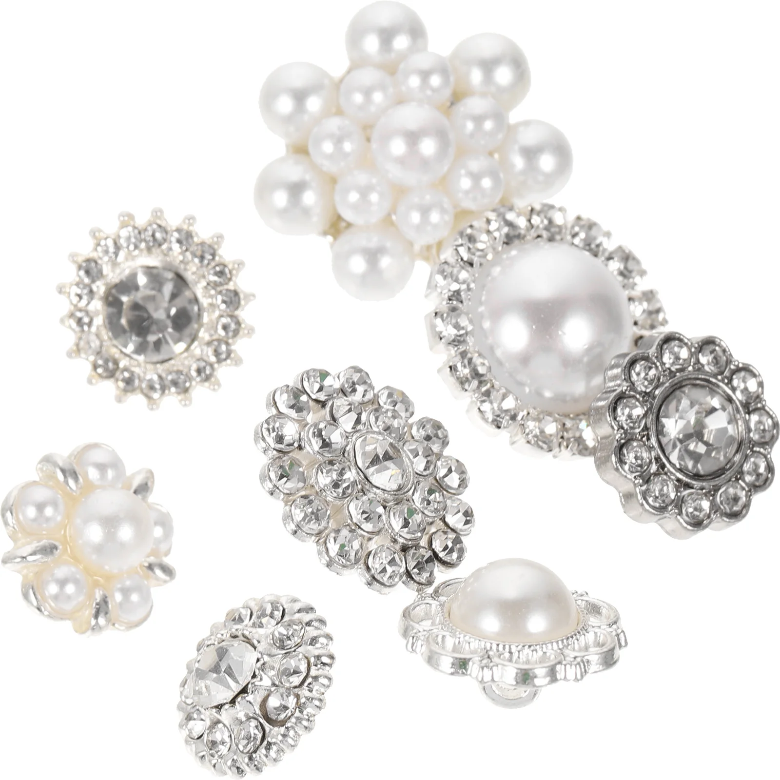 8 Pcs Snowflake Buttons Crafts Metal Rhinestone Applique Pearl Faux Embellishments Sewing
8 Pcs Snowflake Buttons Crafts Metal Rhinestone Applique Pearl Faux Embellishments Sewing