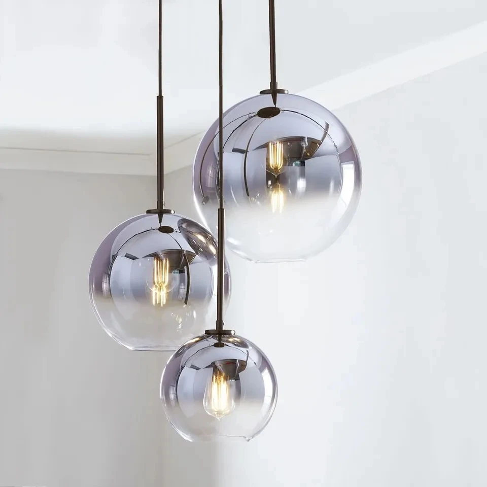 Modern Nordic Living Room Bedroom Bedside Bar Dining Room Glass Hanging Lamp Light Luxury Glass Ball Pendant Lamp
Modern Nordic Living Room Bedroom Bedside Bar Dining Room Glass Hanging Lamp Light Luxury Glass Ball Pendant Lamp