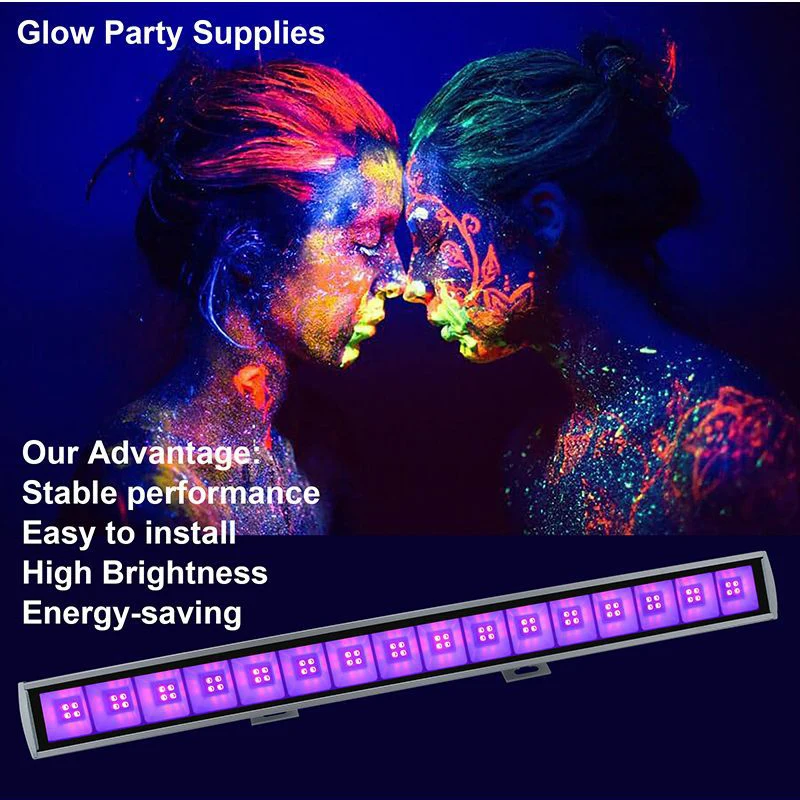 30W 40 LED UV Light Wall Washer Purple UV Light Strip Purple Stage Lights Christmas KTV Bar Dyeing Background Lighting Spotlight
30W 40 LED UV Light Wall Washer Purple UV Light Strip Purple Stage Lights Christmas KTV Bar Dyeing Background Lighting Spotlight