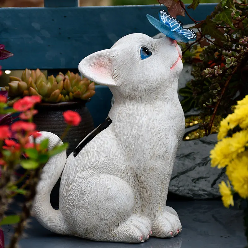 Garden Solar Butterfly Dog Cat Resin Sculpture Courtyard Villa Balcony Figurines Crafts Outdoor Landscape Ornaments Decoration
Garden Solar Butterfly Dog Cat Resin Sculpture Courtyard Villa Balcony Figurines Crafts Outdoor Landscape Ornaments Decoration