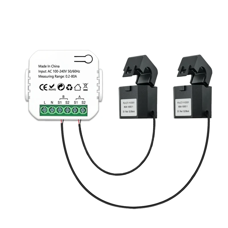 WiFi Energy Meter Electricity Meters 2 Channel With Clamp 2 Way Electrical Supplies Home Improvement Smart Tuya
WiFi Energy Meter Electricity Meters 2 Channel With Clamp 2 Way Electrical Supplies Home Improvement Smart Tuya