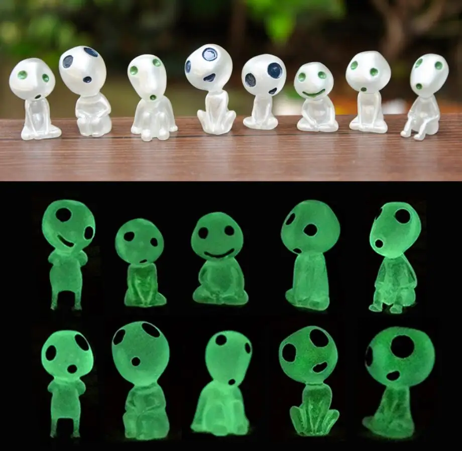 Ghibli Kodama Tree Spirit Princess Mononoke Mini Action Figure Glow in dark Luminous Elf Tree Dolls Cartoon Figurines Mini Toys
Ghibli Kodama Tree Spirit Princess Mononoke Mini Action Figure Glow in dark Luminous Elf Tree Dolls Cartoon Figurines Mini Toys
