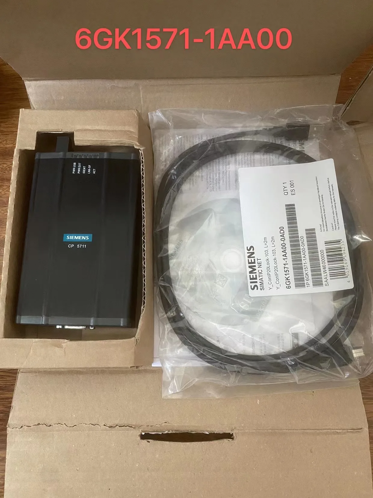 

Brand new 6GK1571-1AA00 Siemens communications processor CP 5711 USB adapter (USB V2.0)