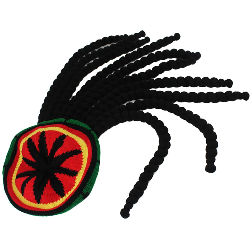 1PC Adult Fashion Novelty Knitted Beanie Unisex Jamaican Hair Hat Hat Multicolor Hat with Braids 
1PC Adult Fashion Novelty Knitted Beanie Unisex Jamaican Hair Hat Hat Multicolor Hat with Braids