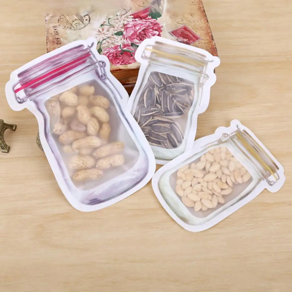 Food Jar Transparent Food Grade Storage Multipurpose Nuts Snacks Cookies Bag for Home
Food Jar Transparent Food Grade Storage Multipurpose Nuts Snacks Cookies Bag for Home