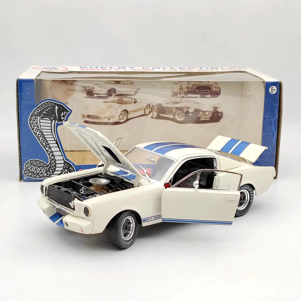 

Cobra 1:18 1966 Ford Mustang Shelby GT 350R #350R1 White Metal Model Car Limited Collectibles Used