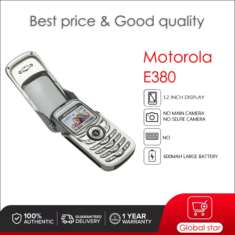 Motorola E380 Восстановленный-оригинальный телефон стандарта GSM, бесплатная доставка, высокое качество
Motorola E380 Восстановленный-оригинальный телефон стандарта GSM, бесплатная доставка, высокое качество