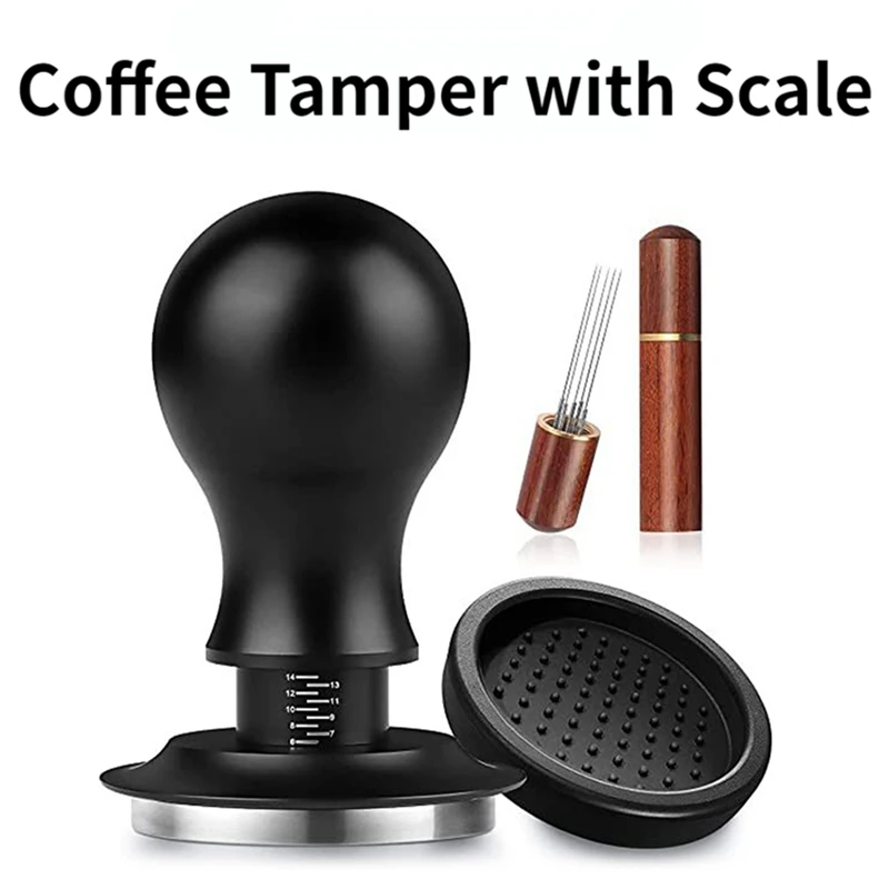 Espresso Tamper Coffee Tamper With Powder Press Needle Stainless Steel Tampers With Scale Coffee Distributor
Espresso Tamper Coffee Tamper With Powder Press Needle Stainless Steel Tampers With Scale Coffee Distributor