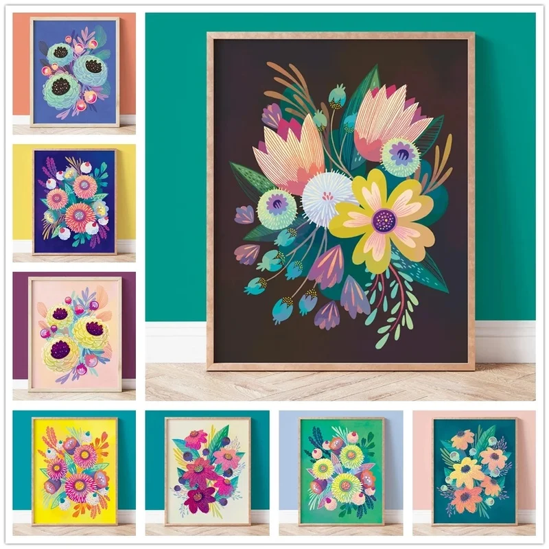 Colorful Flowers Poster Peony Narcissus Plant Canvas Painting Wall Art Decor for Bedroom Living Room Flowers Shop
Colorful Flowers Poster Peony Narcissus Plant Canvas Painting Wall Art Decor for Bedroom Living Room Flowers Shop
