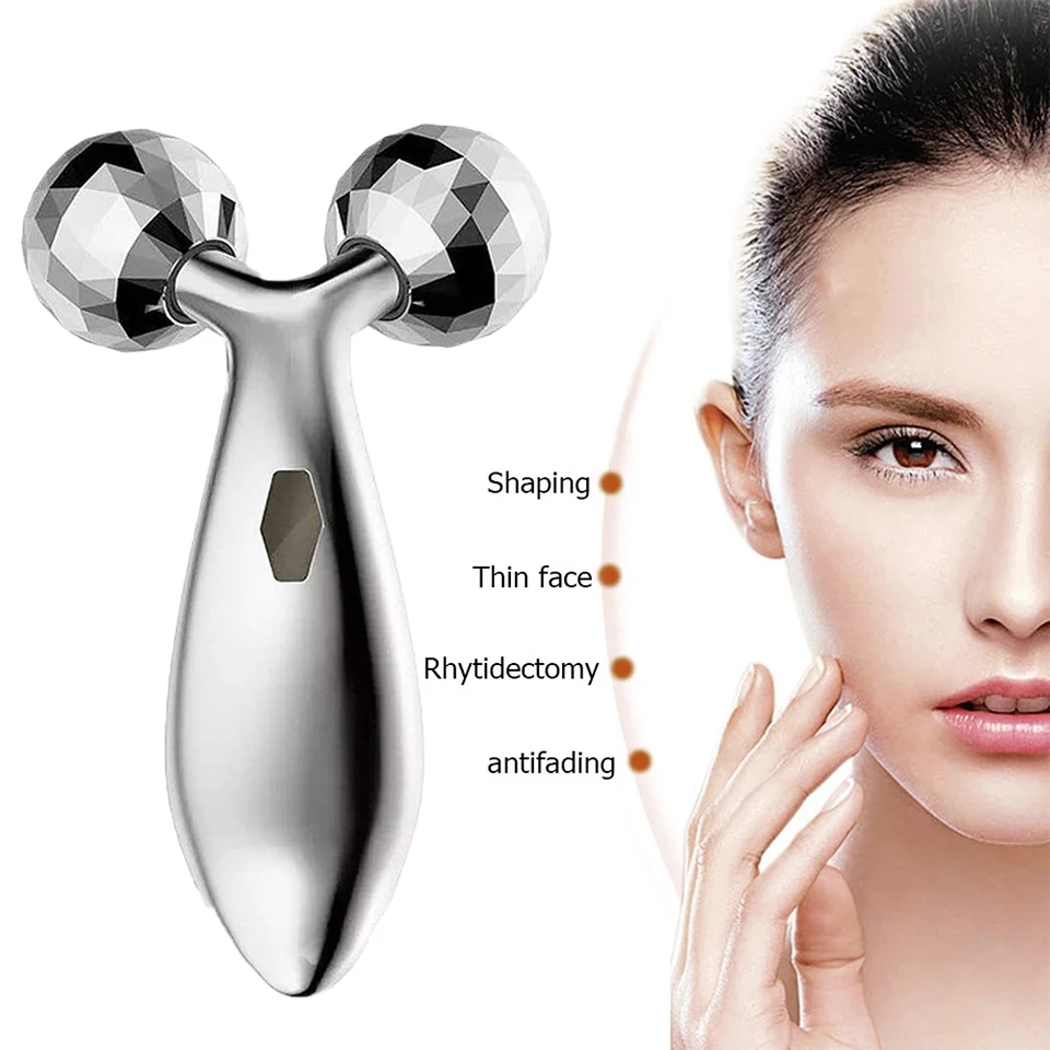3D Rotate Roller Massager 360 Silver Thin Face Full Body Shape Massager Lifting Wrinkle Remover Facial Massage Relaxation Tool
3D Rotate Roller Massager 360 Silver Thin Face Full Body Shape Massager Lifting Wrinkle Remover Facial Massage Relaxation Tool